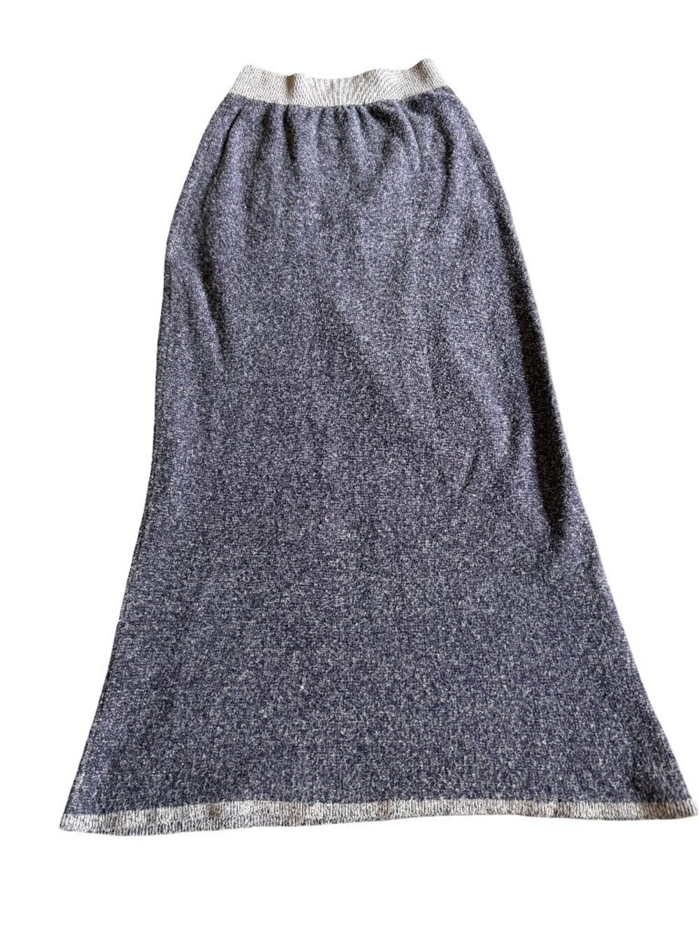 Moth Anthropologie Cotton Wool Blend Maxi Skirt Pull-On Purple Stretch Sz Small